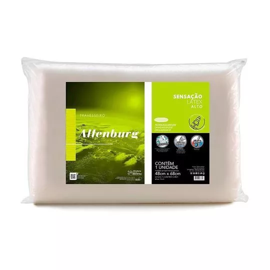 Travesseiro Sensação De Látex- Branco- 68x48cm