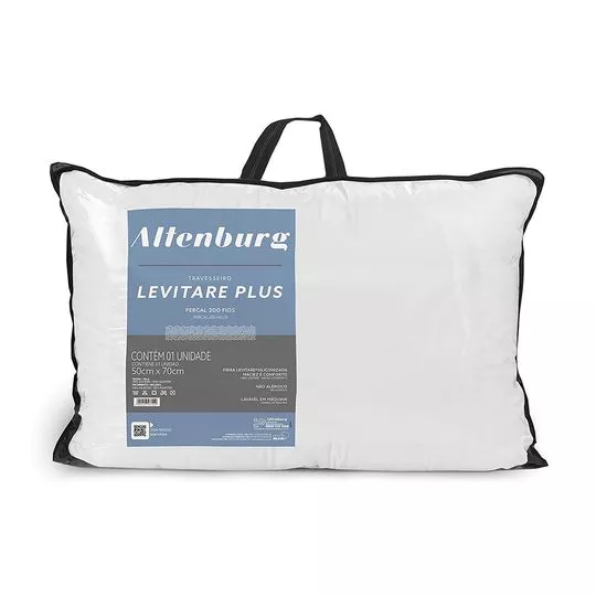 Travesseiro Levitare Plus- Branco- 50x70cm- 200 Fios