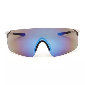 Óculos De Sol Máscara<BR>- Branco & Azul Royal