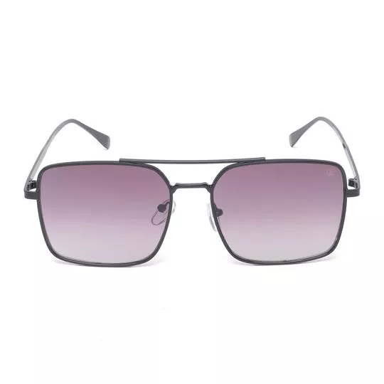 Óculos De Sol Aviador- Preto & Roxo