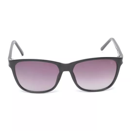 Óculos De Sol Quadrado- Preto & Roxo
