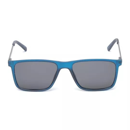 Óculos De Sol Quadrado- Azul & Preto
