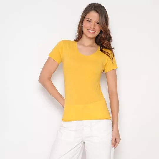 Camiseta Lisa- Amarela
