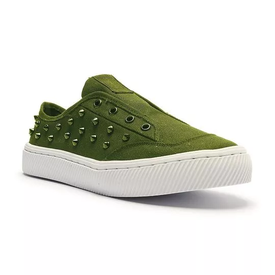 Tênis Com Spikes - Verde Militar - My Shoes