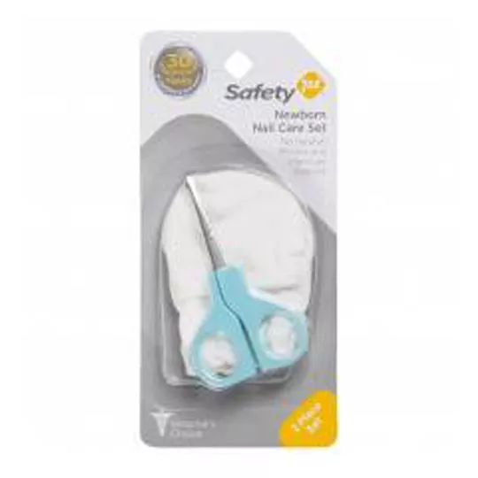 Kit De Cuidados Para Unhas Recém Nascido- Branco & Azul- 2Pçs- Safety 1st