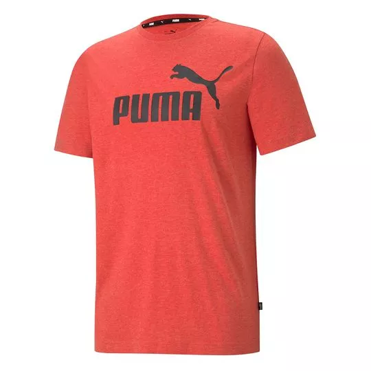 Camiseta Puma®- Vermelha & Preta