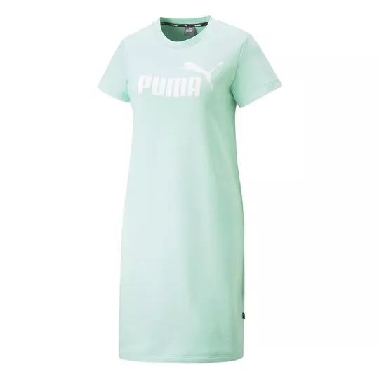 Vestido Curto Puma®- Verde Água & Branco