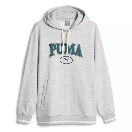 Blusão Puma®- Cinza Claro & Azul Escuro
