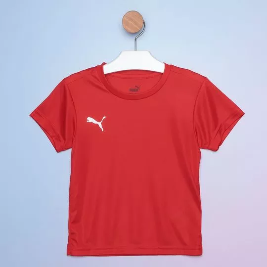 Camiseta Com Logo- Vermelha