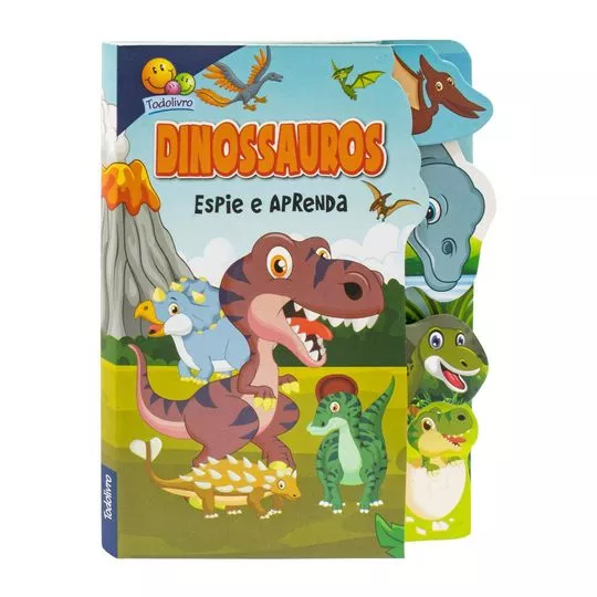 Espie E Aprenda: Dinossauros- Brijbasi- Português- 19x14,5x1cm