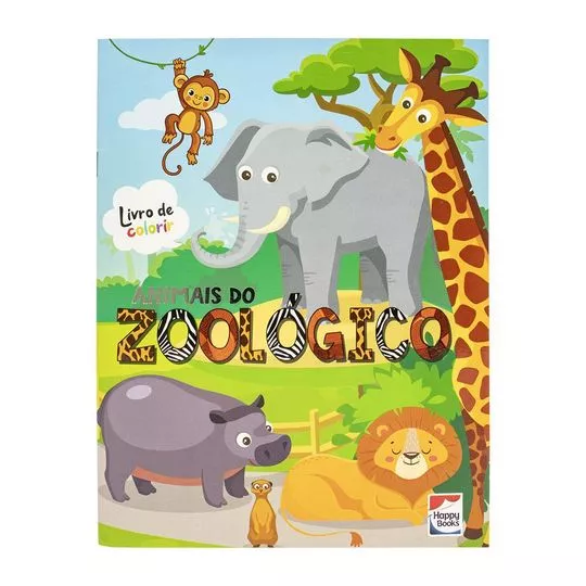 Mundo Da Fantasia: Animais Do Zoológico Para Colorir- Dreams Art, S.A.- Português- 28x21,5x0,1cm