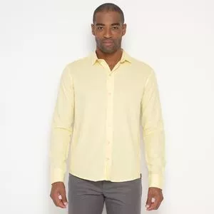 Camisa Básica<BR>- Amarelo Claro<BR>- Classic