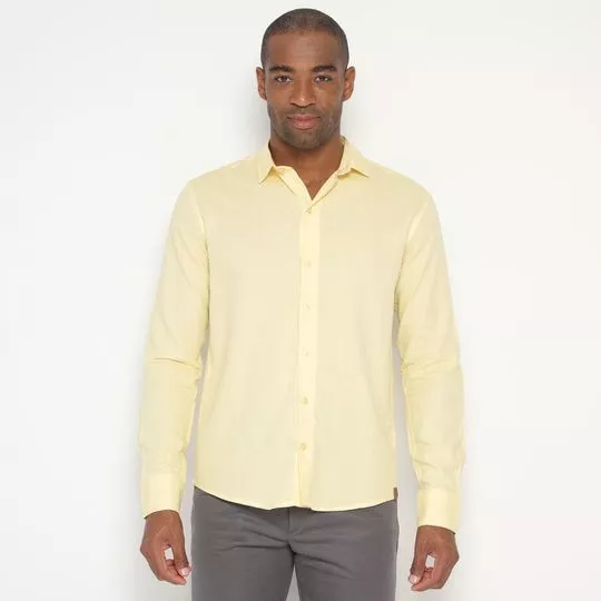 Camisa Básica- Amarelo Claro- Classic