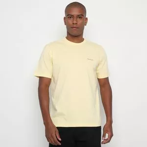 Camiseta Careca Meia Malha<BR>- Amarelo Claro