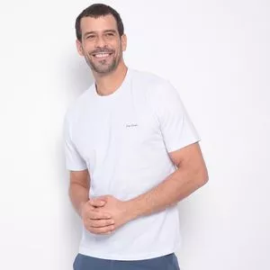 Camiseta Careca Meia Malha<BR>- Branca