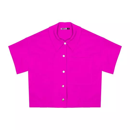 Camisa Com Bolso- Rosa Escuro- Minty