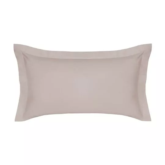 Fronha Lux- Taupe- 90x50cm- 200 Fios