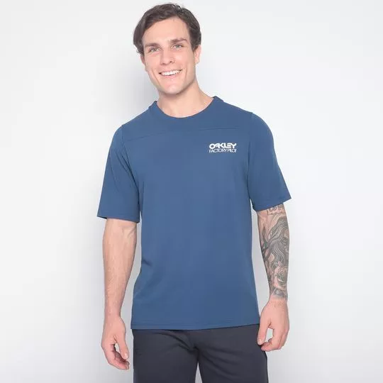 Camiseta Factory Pilot Lite Mtb Jersey- Azul Escuro