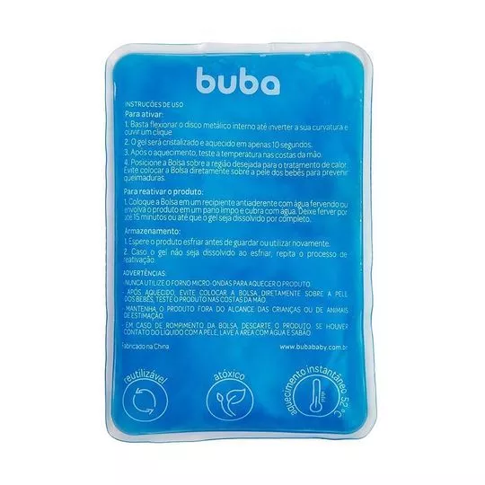 Bolsa Térmica Em Gel- Azul- 15,5x10,5x1,5cm- Buba