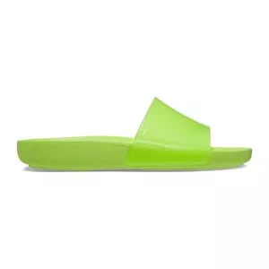 Crocs Splash Glossy Slide<BR>- Verde Limão