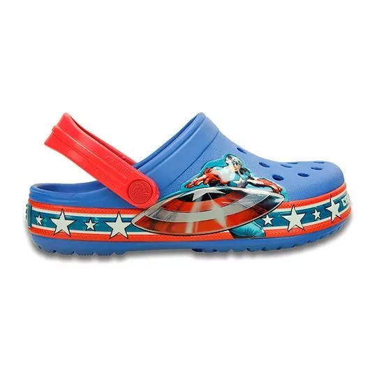 Crocband Captain America® Clog- Azul Escuro & Vermelho- Crocs