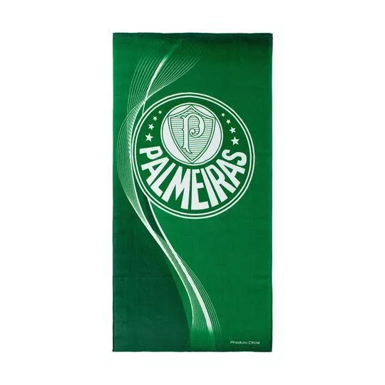 Toalha Para Banho Palmeiras®- Verde & Branca- 70x140cm