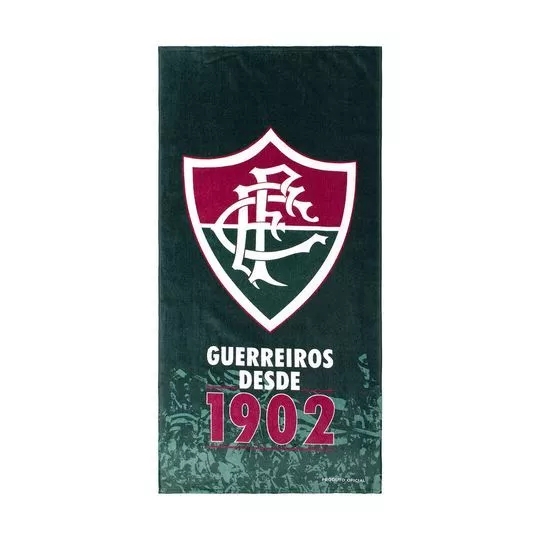 Toalha Para Banho Fluminense®- Verde & Bordô- 70x140cm