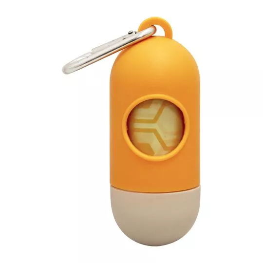 Dispenser & Refil Cata Caca- Amarelo & Off White- Germanhart