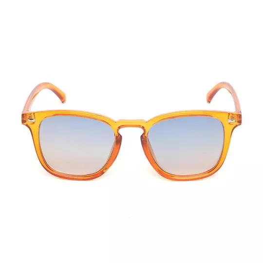 Óculos De Sol Arredondado- Amarelo & Azul Claro- Triton