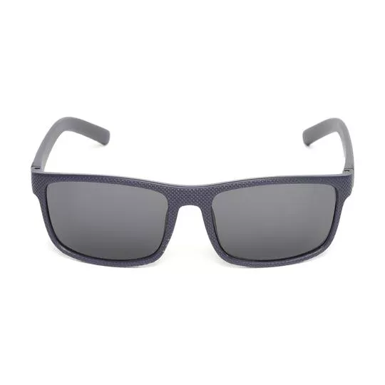 Óculos De Sol Retangular- Azul Marinho & Preto- Triton