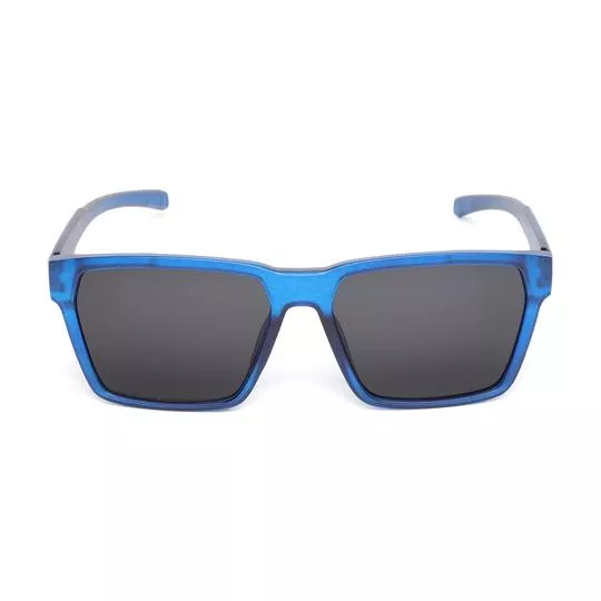 Óculos De Sol Quadrado- Azul & Preto- Triton