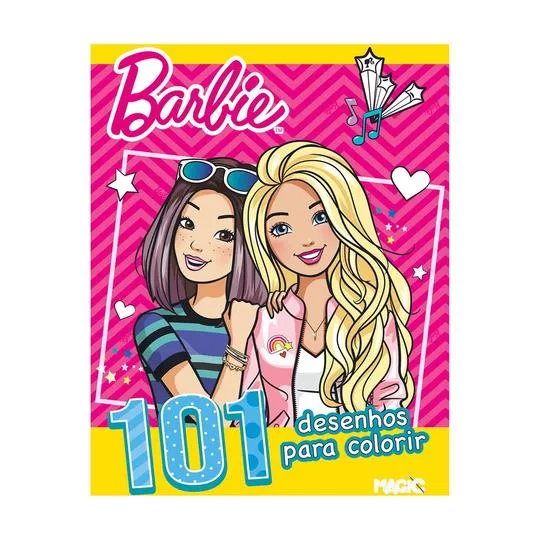 Livro Para Colorir Barbie®- 27x20x0,5cm- Reval- Magic Kids
