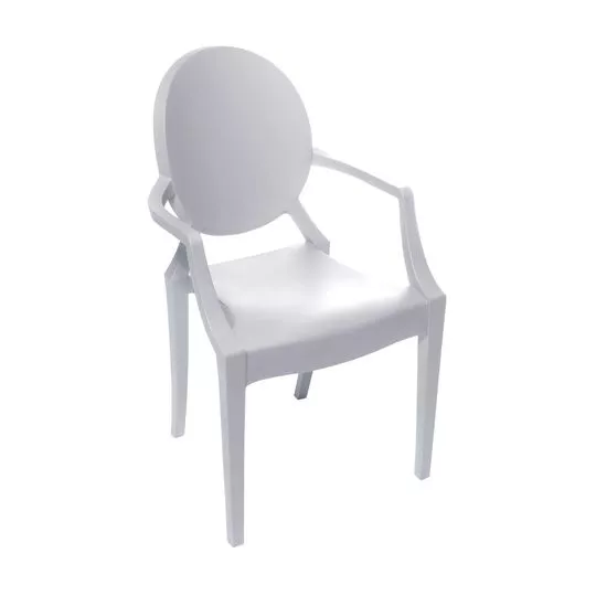 Cadeira Invisible Kids- Branca- 63x33x34,5cm