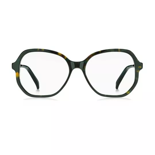 Armação Arredondada Para Óculos De Grau- Verde Escuro & Amarela- Marc Jacobs