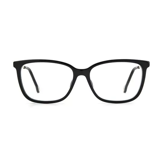 Armação Retangular Para Óculos De Grau- Preta & Dourada- Carolina Herrera