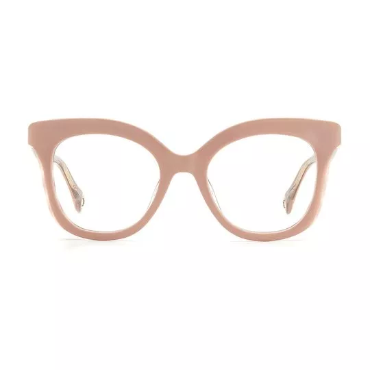 Armação Gatinho Para Óculos De Grau- Rosa Claro- Carolina Herrera