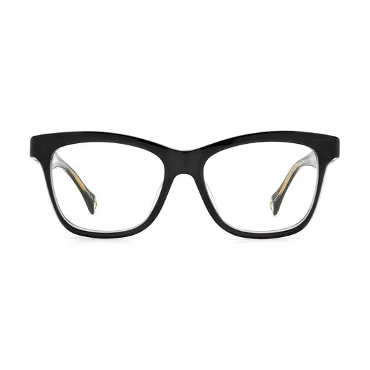 Armação Quadrada Para Óculos De Grau- Preta- Carolina Herrera
