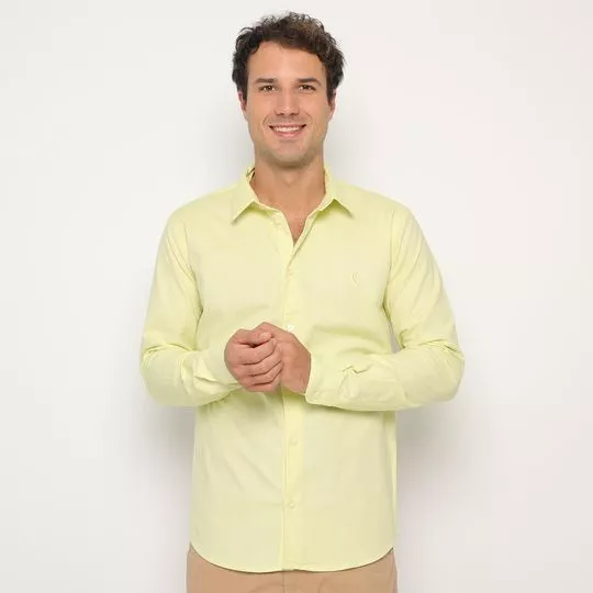 Camisa Lisa- Verde Limão