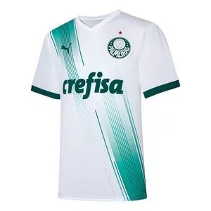 Camiseta Palmeiras®<br /> - Branca & Verde Escuro