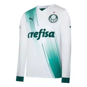 Camiseta Palmeiras®<br /> - Branca & Verde Escuro