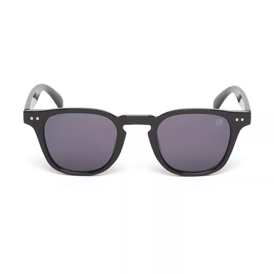 Óculos De Sol Arredondado- Roxo & Preto