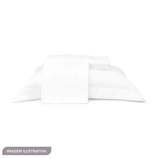 Jogo De Cama Soft Touch King Size- Branco- 4Pçs- Plumasul