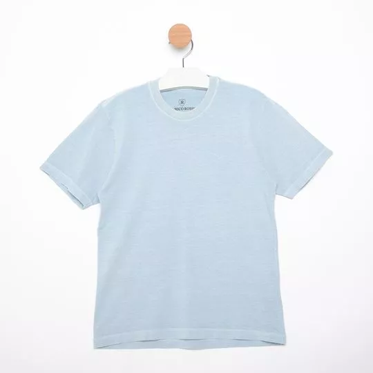 Camiseta Estonada- Azul Claro- Enrico Rossi