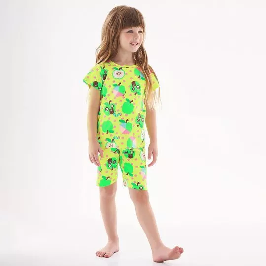 Pijama Frutinhas- Amarelo & Verde Limão- Up Baby