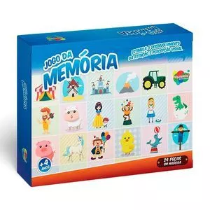 Jogo Da Memoria Dinos<BR>- 24Pçs<BR>- Aquarela Brinquedos