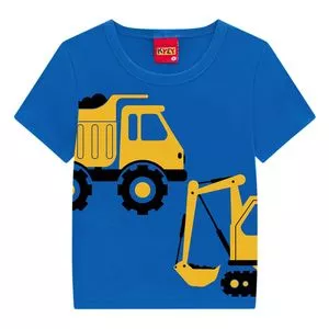 Camiseta Caminhão<BR>- Azul & Amarela