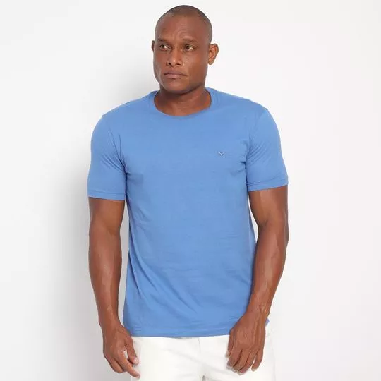 Camiseta Básica- Azul