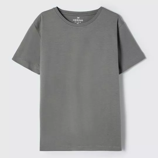 Camiseta Lisa- Cinza Escuro