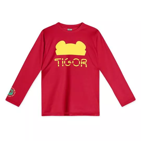 Camiseta Tigor®- Vermelha & Amarela
