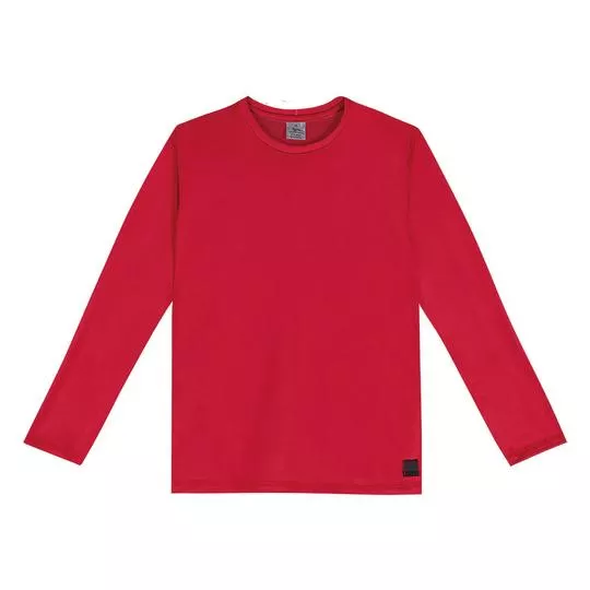 Camiseta Lisa- Vermelha